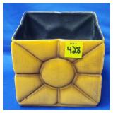 Royal Haeger Brushed Oranger Square Planter