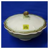 Royal Haeger 717 Brown & Celadon Drip Pedestal