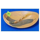 Royal Haeger #2105 Earth Wrap Orange Ashtray - MCM