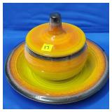 Royal Haeger Covered Dish W/ Underplate