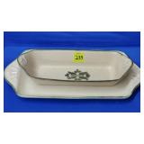 Royal Haeger Rectangular Relish / Server Tray Set