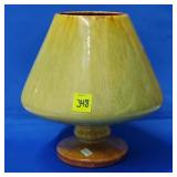 Royal Haeger Snifter Form Vase - Green & Brown Drp