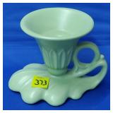 Royal Haeger 3116 Green Matte Art Deco Chamberstik