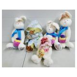Lot of Boyds Bears Easter Bunnies & Duck Plushies