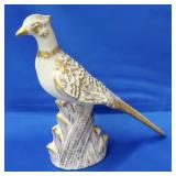 Royal Haeger R-1810 Pheasant Gold Tweed 22k Gold