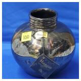 Royal Haeger Black w/ Gold Accents Vase w/ Tags