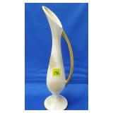 Royal Haeger #4044 Etruscan Ivory Ewer Vase - MCM