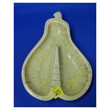 Royal Haeger USA 189-S Green Lava Pear Ashtray