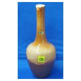 Royal Haeger USA Mocha DripGlaze Bottle Vase - MCM