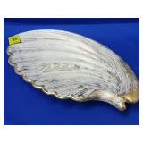 Royal Haeger #155 Gold Tweed 22k Gold Seashell