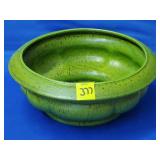 Royal Haeger #226 Splatter Green Fluted Planter