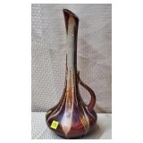 18 3/8" Royal Haeger Brown Lava Drip Ewer - MCM