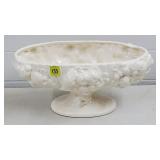 Royal Haeger R421 White Pedestal Planter w/ Grape