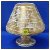 Royal Haeger Gold Tweed 22k Gold Brandy Planter