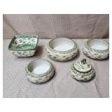 Temptations Old World Green Ovenware Baking Dish