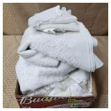 Box of Assorted Linens & Doilies