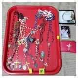 Lot of Assorted Rosaries, Religious Pendants,