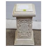 16 1/4' H Decorative White Pedestal