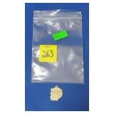 Danecraft Sterling Babyhead Sihouette Pendant