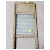 Vintage Glass Columbus Washboard