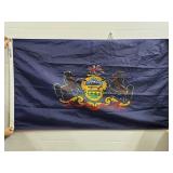 Ny-Glo USA Pennsylvania State Flag, 5ft x 3ft