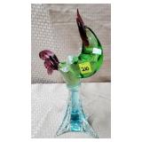 13 1/4' H Art Glass Rooster Statue
