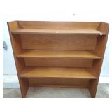 MCM Slanted Wood Book Shelf