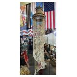 Large Vtg Hanging Seashell Chandelier