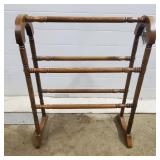 Oak Wood Quilt Rack