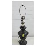 MCM Brutalist Ceramic Scalloped Table Lamp