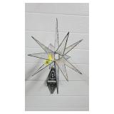 Iridescent Glass Panel Moravian Star
