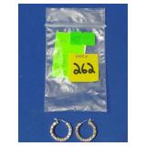 Pair of CZ .925 Sterling Earrings