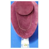 14k Gold Italy / 0.585 18' Necklace