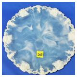 Genuine Inoclay Stone Blue Serving Tray - USA