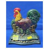 Cast Iron Rooster Napkin Holder - 6 1/4' H