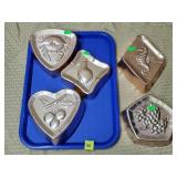 Lot of West Bend Vtg Cake Pan Copper Plated