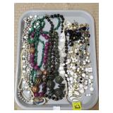 Lot of Vintage Beaded Costume Necklaces