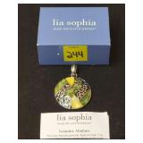 Lia Sophia Genuine Abalone Pendant w/ Box