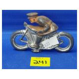 Vintage Barclay Lead Motorcyle Rider
