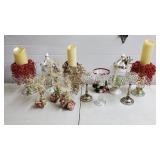 Large Mixed Decorative Candle Holdres & Cardinal