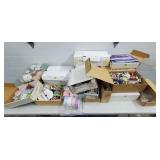 Large Lot of Crafting Ribbons, Lace, Supplies