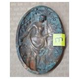 Vintage Copper 'Naughty' Peek A Boo Trinket Tray