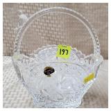 Hoffbauer German Crystal Bird Basket