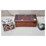 Lot of 3 Small JewelryBoxes w/ Mixed Costume Jewel