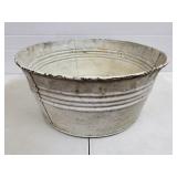 Large Galvanized Ash Bucket w/ Handles