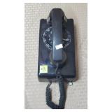Western Electric Black Wall Dial Phone