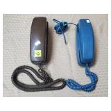 Vintage Brown & Blue Telephones