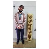 Large Vtg Hollywood Regency Urn & Fruit Wall Panel