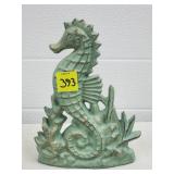 7 3/4" H Cast Iron Seashorse Doorstop