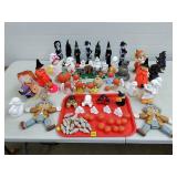 Grouping of Mixed Halloween Ceramics Decor